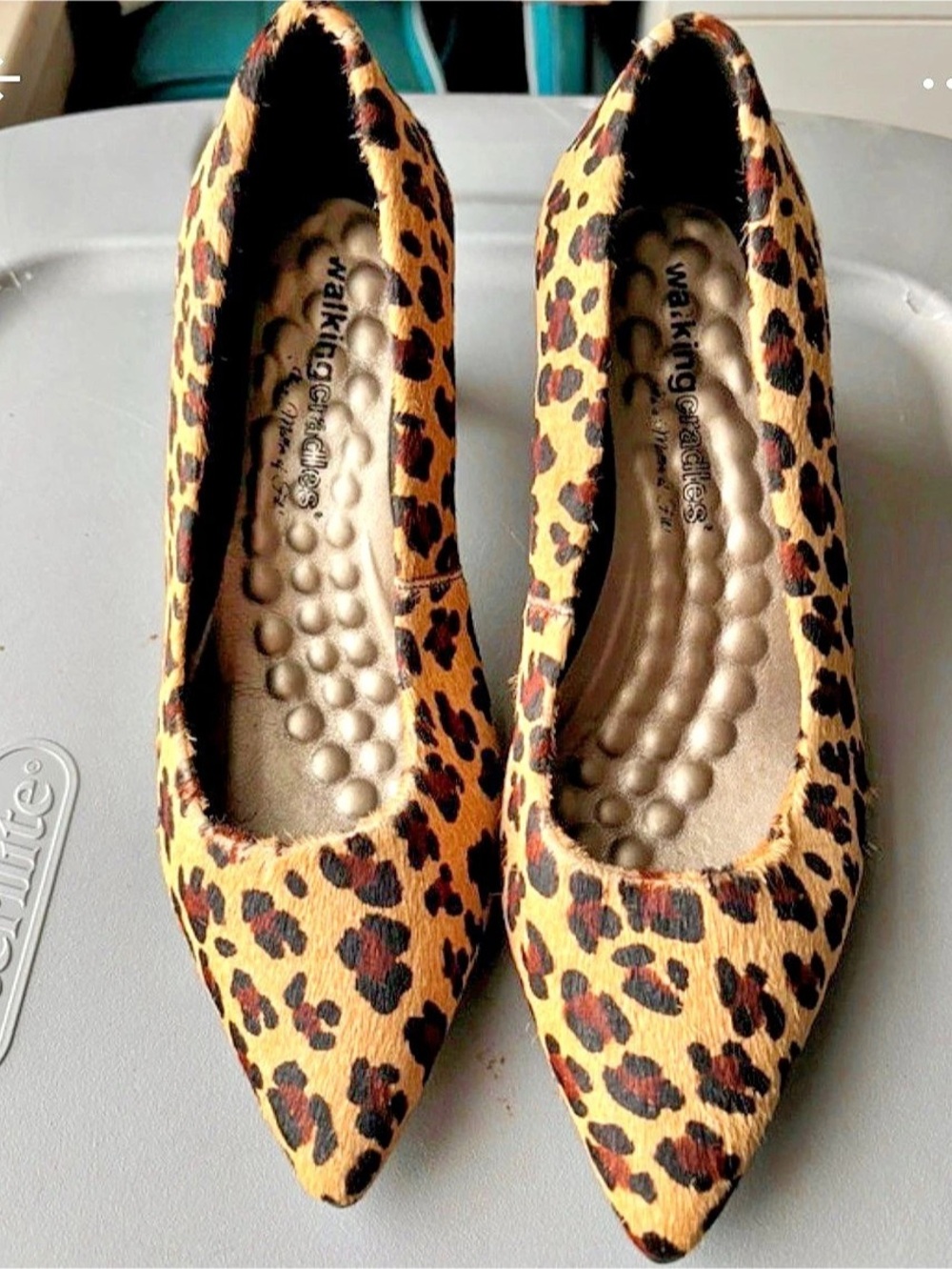 Nine West Leopard Print Pointed-Toe Heels